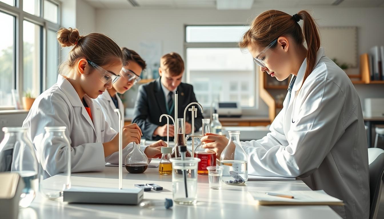 Structured study materials and learning resources on a desk